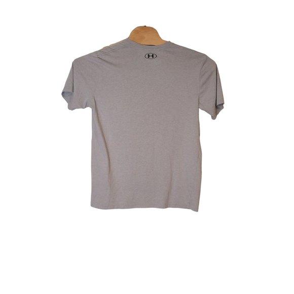 Under Armour Tee Shirt Graphic Logo Gray Size Large Men's - Picture 3 of 5